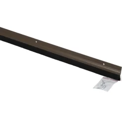 Tochtwering|Tochtstrips Deur > Handson tochtstrip kunststof 93 cm met borstel bruin