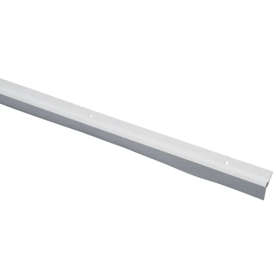 Tochtwering|Tochtstrips Deur > Handson tochtstrip kunststof 93 cm met rubber lip wit
