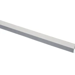 Tochtwering|Tochtstrips Deur > Handson tochtstrip wit aluminium 93 cm met grijze borstel