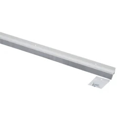Tochtwering|Tochtstrips Deur > Handson tochtstrip wit kunststof 93 cm met grijze borstel
