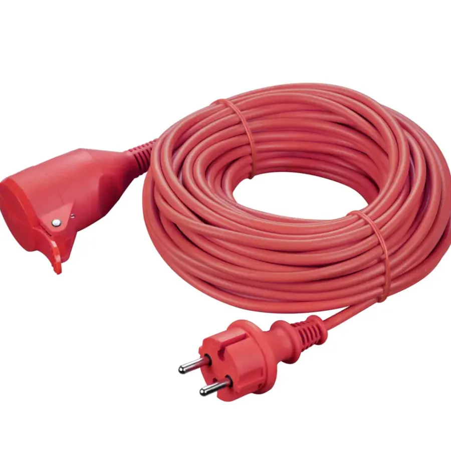 Verlengsnoeren > Handson Verlengsnoer Rood 2x1,5mm 20 Meter