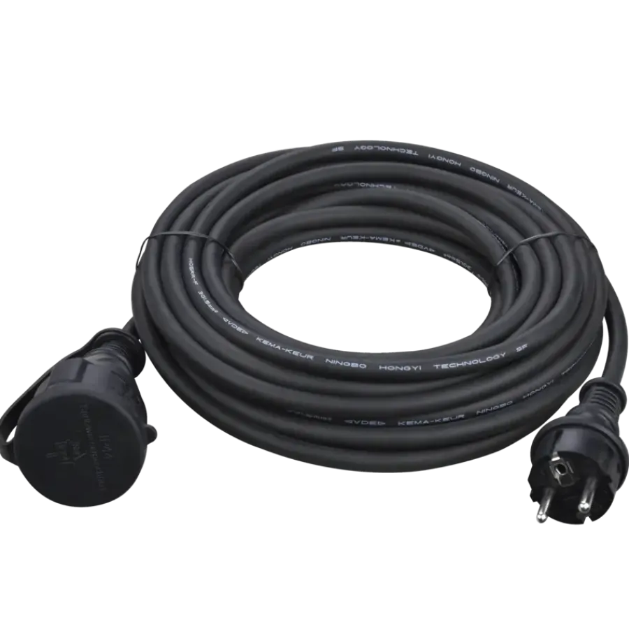 Verlengsnoeren > Handson verlengsnoer zwart 10 m
