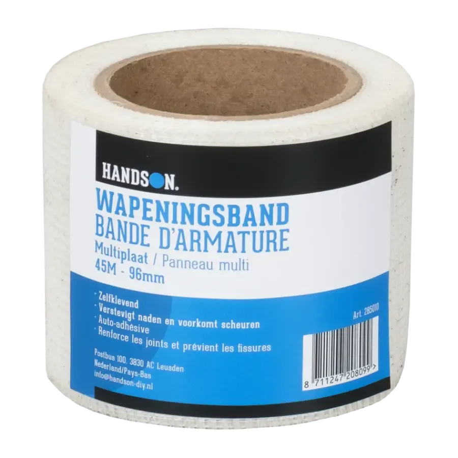 Overige Tape > Handson wapeningsband zelfklevend voor multiplaten 96 mm 45 meter