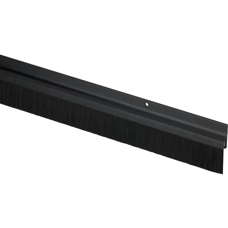Tochtwering|Tochtstrips Deur > Handson zelfklevende tochtstrip PVC met borstel 93 cm zwart