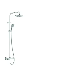 Hansgrohe regendoucheset Vernis Blend 200 met handdouche en thermostaatkraan 2 standen chroom - hartafstand kraan 15 cm