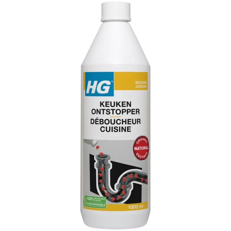 Ontstoppers|Ontstoppingsmiddelen > HG keukenontstopper 1 liter