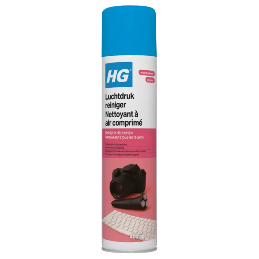 HG luchtdrukreiniger kieren en gaten 400 ml