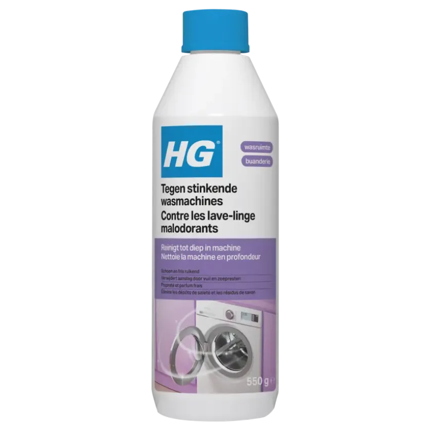 HG stinkende wasmachine reiniging