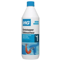 Ontstoppers|Ontstoppingsmiddelen > HG vloeibare ontstopper 1 liter