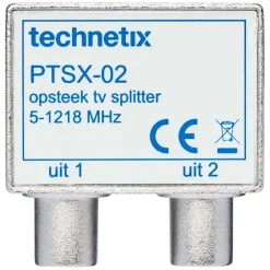 Audio & Video Accessoires > Technetix Hirschman coax splitter push on