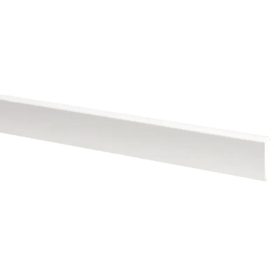 Wandpanelen|Kunststofprofielen > Geen Hockeystickprofiel kunststof wit 8x21 mm lengte 260 cm
