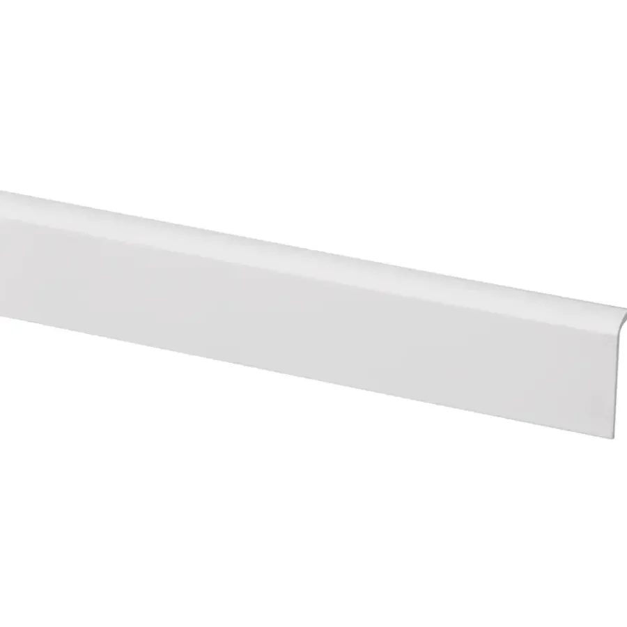 Wandpanelen|Kunststofprofielen > Geen Hockeystickprofiel kunststof wit 8x21 mm lengte 260 cm