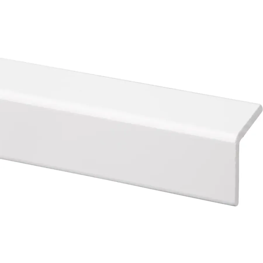 Houtenprofielen > Geen Hoeklat grenen wit gelakt 34x34mm 270cm
