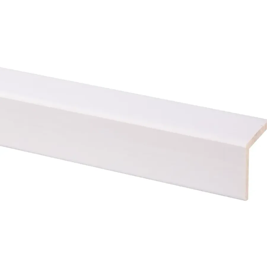 Houtenprofielen|Overgangsprofielen > Geen Hoeklat grenen 44x44 mm lengte 270 cm gegrond