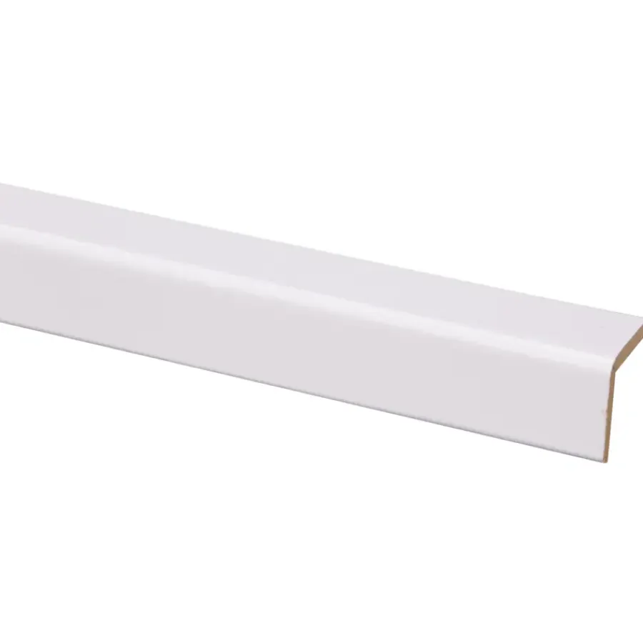Houtenprofielen|Overgangsprofielen > Geen Hoeklat MDF 27x27 mm lengte 260 cm gegrond