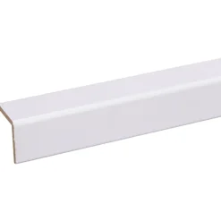 Houtenprofielen|Overgangsprofielen > Geen Hoeklat zelfklevend MDF wit folie 33x33 mm 260 cm
