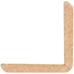 Houtenprofielen|Overgangsprofielen > Geen Hoeklat zelfklevend MDF wit folie 33x33 mm 260 cm