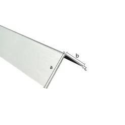 Hoekprofiel aluminium brut 25x25x1x2600mm