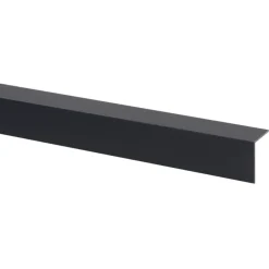 Wandpanelen|Kunststofprofielen > Geen Hoekprofiel kunststof antraciet 30x30 mm 260 cm