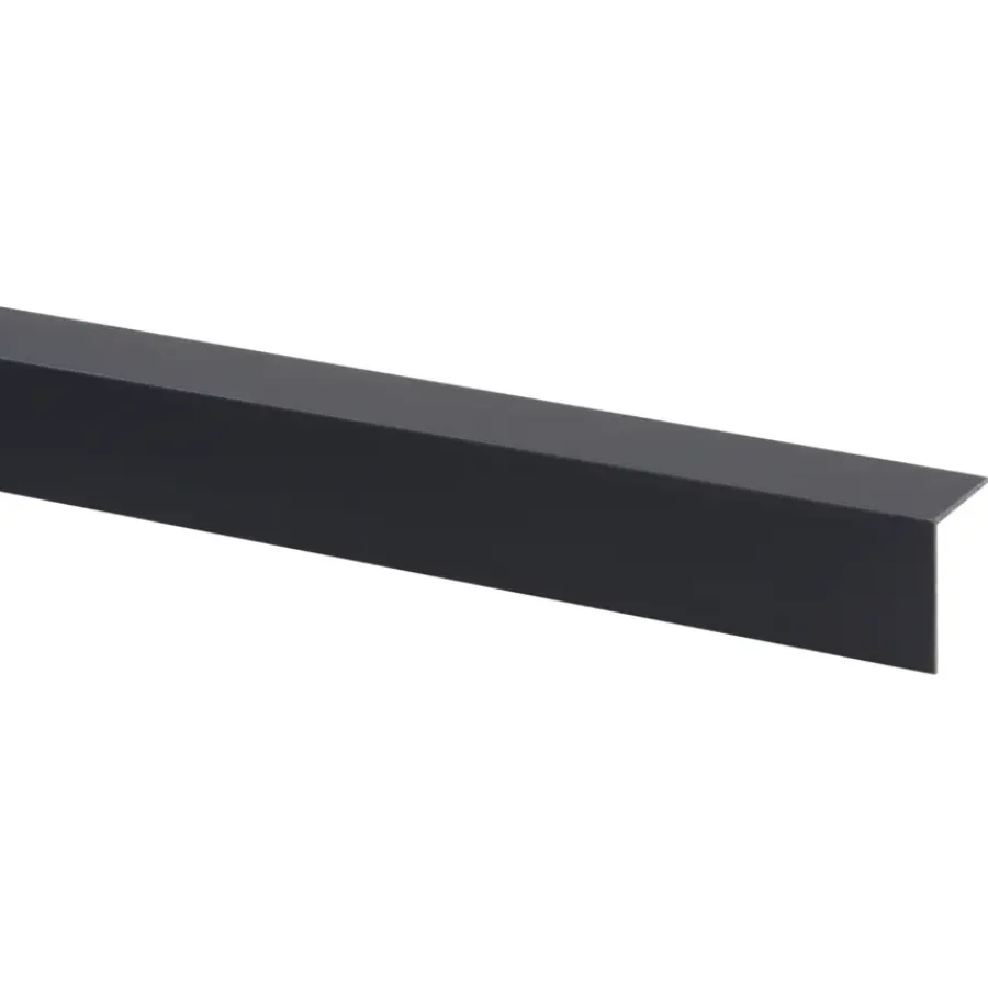 Wandpanelen|Kunststofprofielen > Geen Hoekprofiel kunststof antraciet 30x30 mm 260 cm