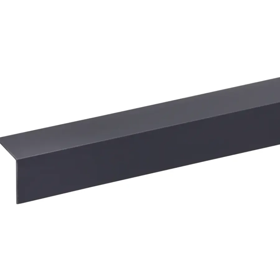 Wandpanelen|Kunststofprofielen > Geen Hoekprofiel kunststof antraciet 30x30 mm 260 cm