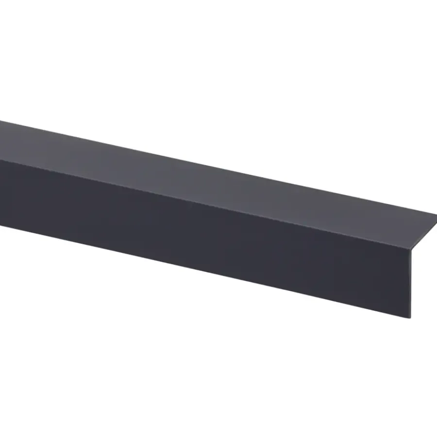Wandpanelen|Kunststofprofielen > Geen Hoekprofiel kunststof antraciet 30x30 mm 260 cm