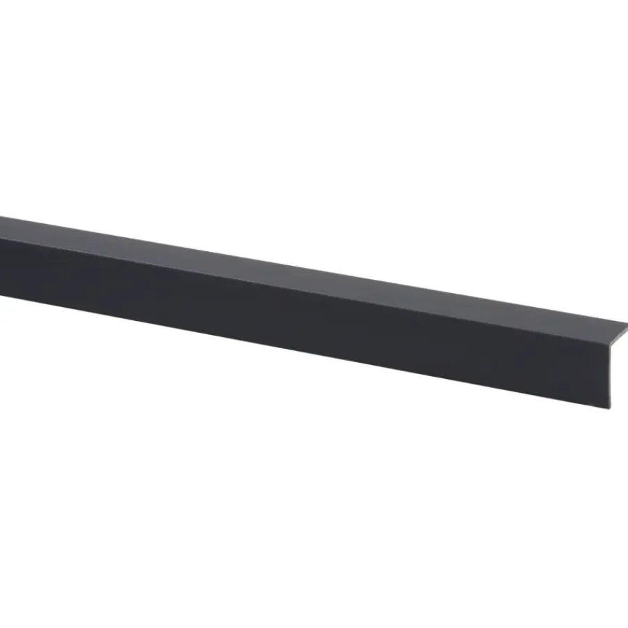 Wandpanelen|Kunststofprofielen > Geen Hoekprofiel kunststof antraciet 20x20 mm 260 cm