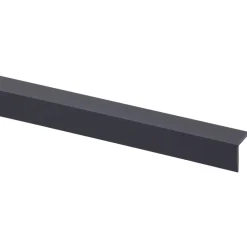 Wandpanelen|Kunststofprofielen > Geen Hoekprofiel kunststof antraciet 20x20 mm 260 cm