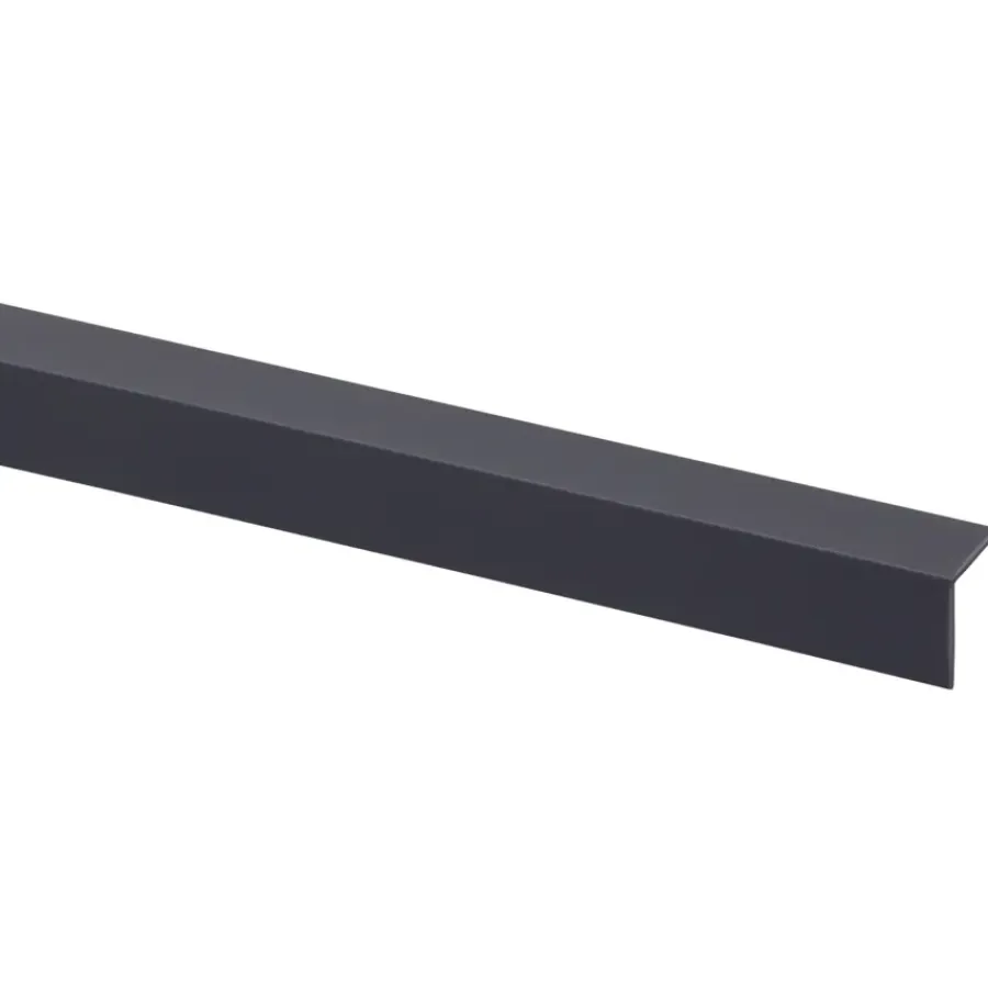 Wandpanelen|Kunststofprofielen > Geen Hoekprofiel kunststof antraciet 20x20 mm 260 cm
