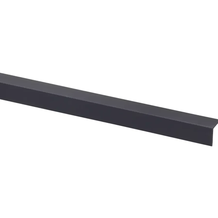 Wandpanelen|Kunststofprofielen > Geen Hoekprofiel kunststof antraciet 15x15 mm 260 cm