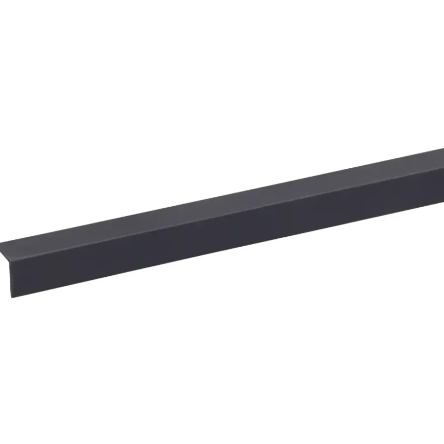 Wandpanelen|Kunststofprofielen > Geen Hoekprofiel kunststof antraciet 15x15 mm 260 cm