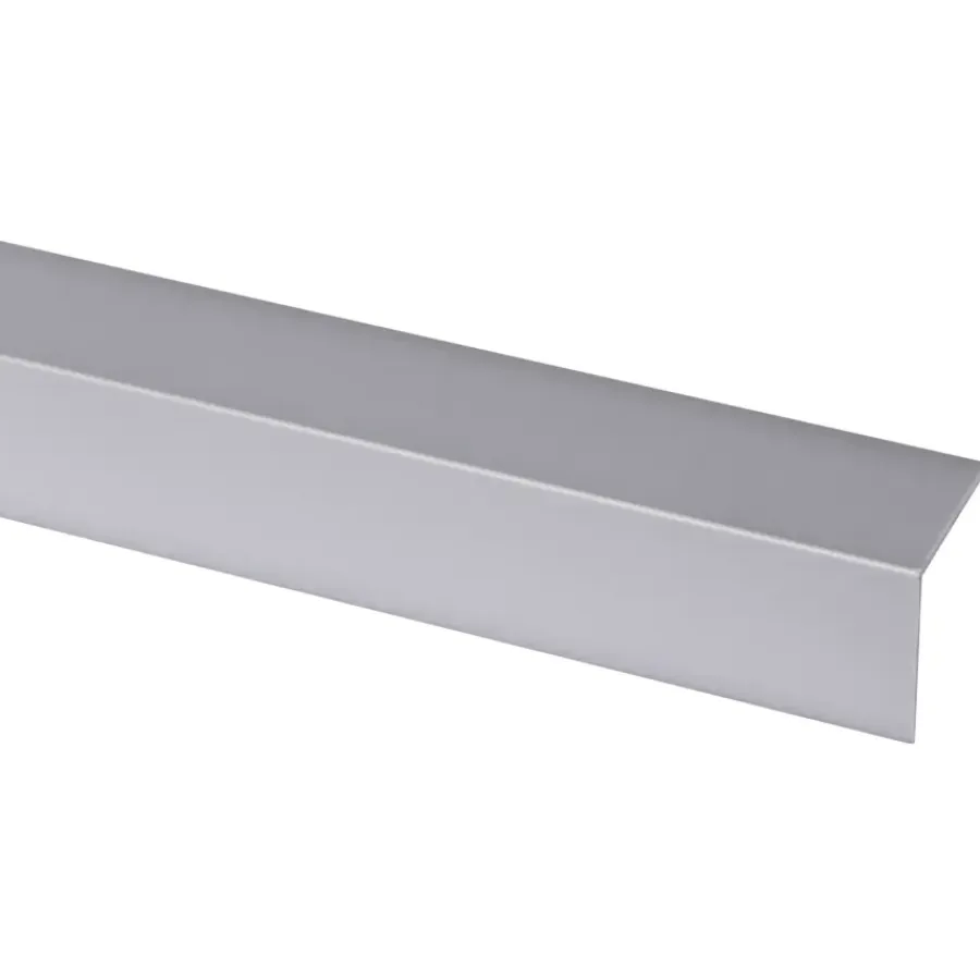 Kunststofprofielen|Overgangsprofielen > Geen Hoekprofiel kunststof RVS look zelfklevend 30x30mm 260cm