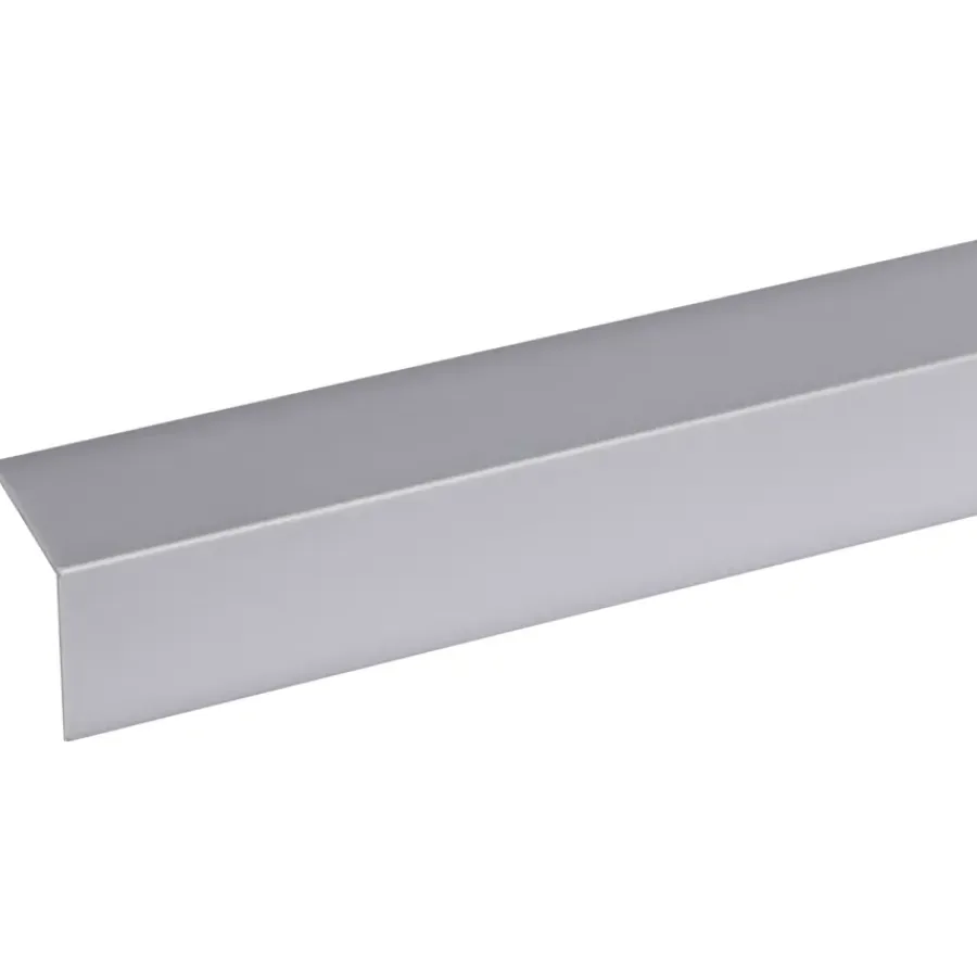 Kunststofprofielen|Overgangsprofielen > Geen Hoekprofiel kunststof RVS look zelfklevend 30x30mm 260cm