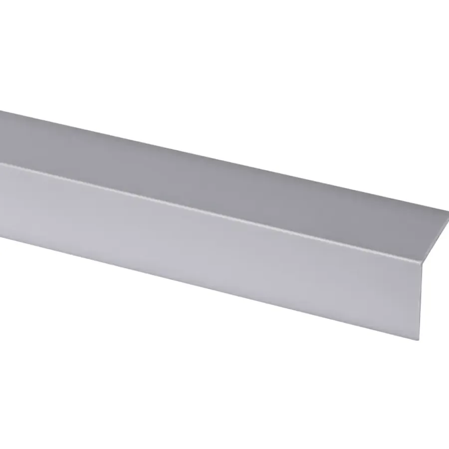 Kunststofprofielen|Overgangsprofielen > Geen Hoekprofiel kunststof RVS look zelfklevend 30x30mm 260cm