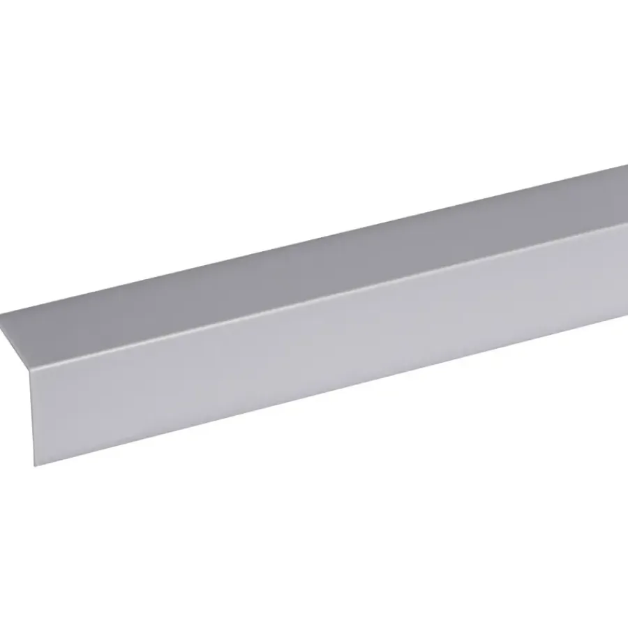 Kunststofprofielen|Overgangsprofielen > Geen Hoekprofiel kunststof RVS look zelfklevend 25x25mm 260cm