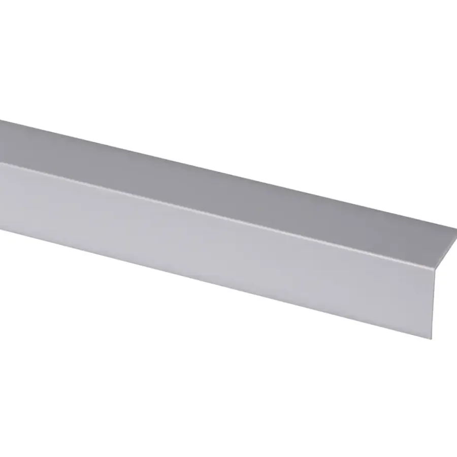 Kunststofprofielen|Overgangsprofielen > Geen Hoekprofiel kunststof RVS look zelfklevend 25x25mm 260cm