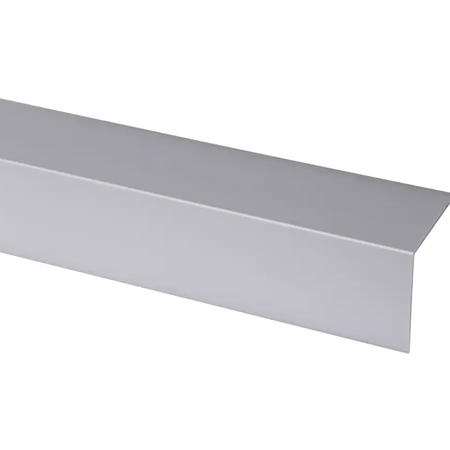 Kunststofprofielen|Overgangsprofielen > Geen Hoekprofiel kunststof RVS look zelfklevend 40x40mm 260cm