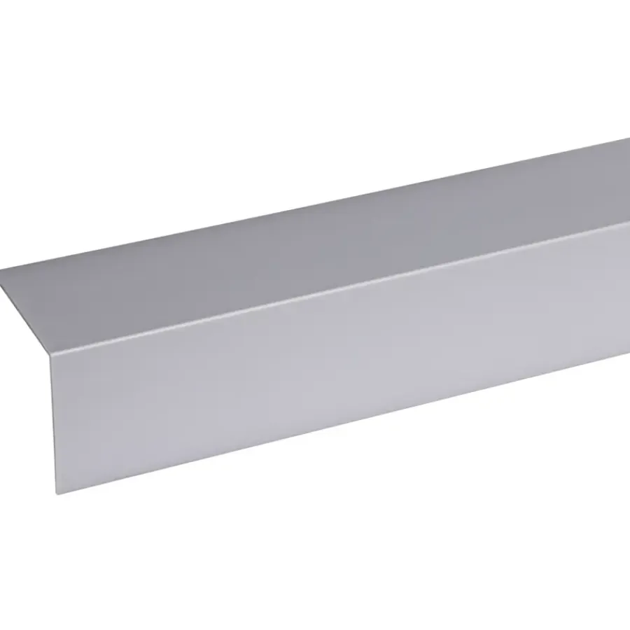Kunststofprofielen|Overgangsprofielen > Geen Hoekprofiel kunststof RVS look zelfklevend 40x40mm 260cm