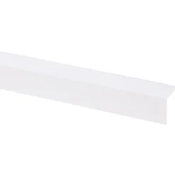 Wandpanelen|Kunststofprofielen > Geen Hoekprofiel kunststof wit 25x25 mm 260 cm