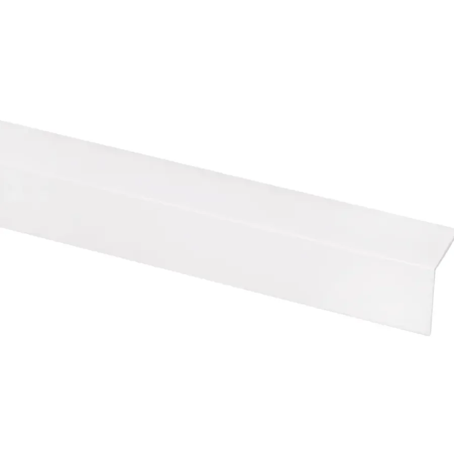 Kunststofprofielen|Overgangsprofielen > Geen Hoekprofiel kunststof wit zelfklevend 20x20mm 260cm
