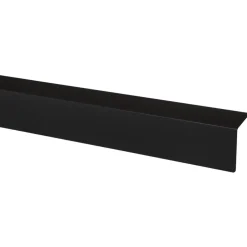 Hoekprofiel kunststof zwart 40x40mm 260 cm