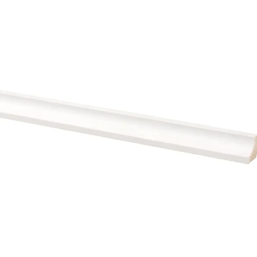 Houtenprofielen > Geen Hollat grenen wit gegrond 16 x 16 mm 270 cm