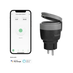 Stekkers|Smart Schakelmateriaal > Hombli Slimme Stekker Buiten Zwart