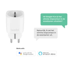 Stekkers|Smart Schakelmateriaal > Geen Hombli Slimme Stekker + Energiemeter 3-Pack