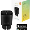 Stekkers|Smart Schakelmateriaal > Hombli Slim Stopcontact Zwart