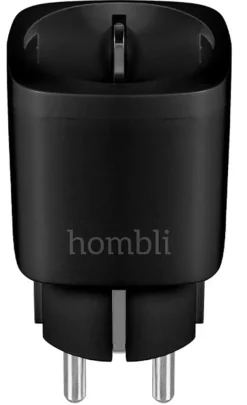 Stekkers|Smart Schakelmateriaal > Hombli Slim Stopcontact Zwart
