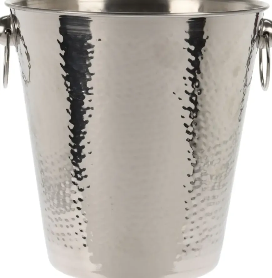 Home & Styling champagne/wijnkoeler RVS Ø 20 cm