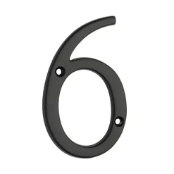 Huisnummers|Huisnummers > KARWEI Huiscijfer 6/9 aluminium zwart