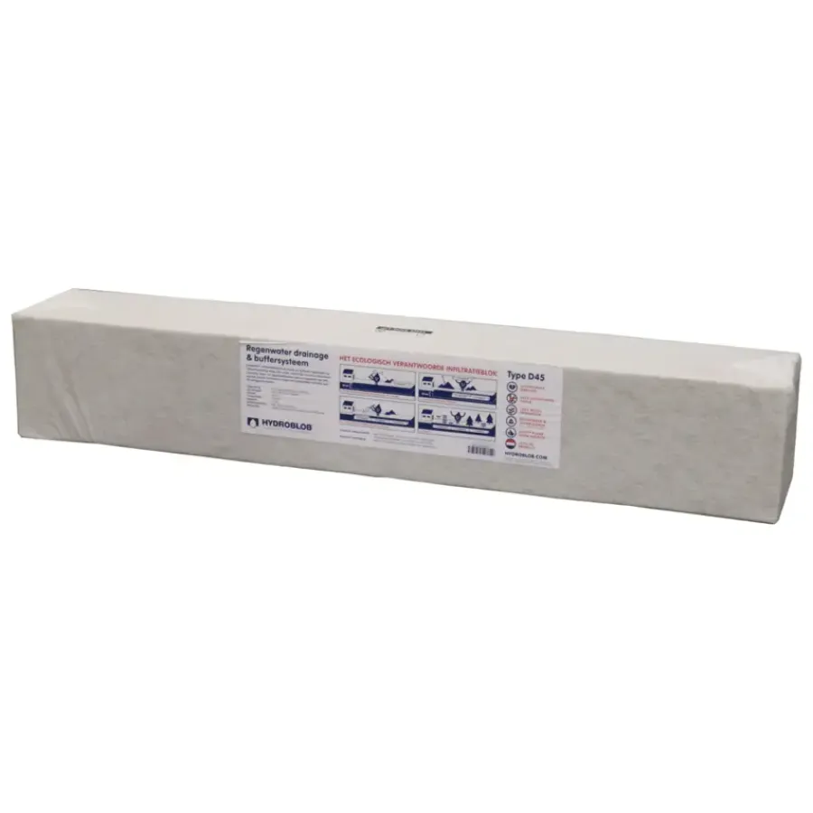 Tuinafwatering|Afvoerbuizen & Hulpstukken > Hydroblob D45 regenwaterbuffer 120 x 20 x 20 cm 45 l
