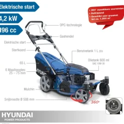 Grasmaaiers > Hyundai grasmaaier benzine 508mm